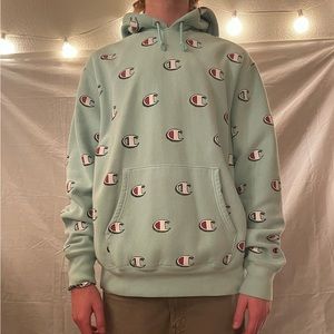 Champion Men’s Sweatshirt - Teal - XL